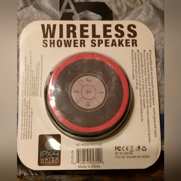 NEW Aconic Bluetooth IPX4 Water Resistant Speaker - Picture 2 of 3